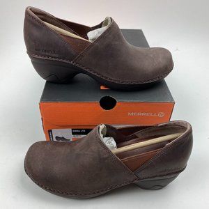 Merrell Water Resistant Leather Slip-On Shoes Emma